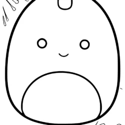 Squishmallow para imprimir e colorir