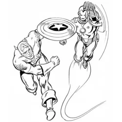 desenho de Vingadores