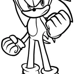 Sonic para imprimir e colorir