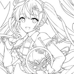 Anime para imprimir e colorir