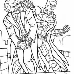 Coringa para imprimir e colorir