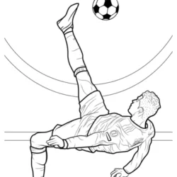 Cristiano Ronaldo para imprimir e colorir