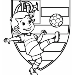 Flamengo para imprimir e colorir