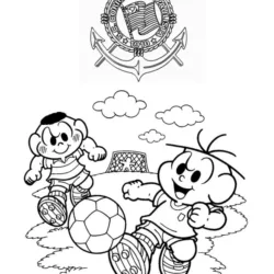 Corinthians para imprimir e colorir