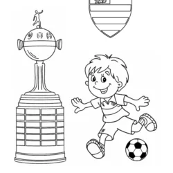 Flamengo para imprimir e colorir