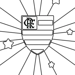 Flamengo para imprimir e colorir
