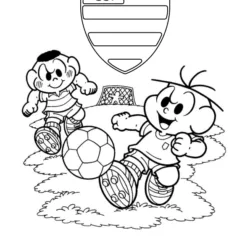 Flamengo para imprimir e colorir