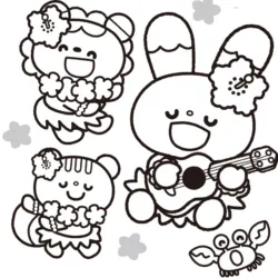 Kawaii para imprimir e colorir