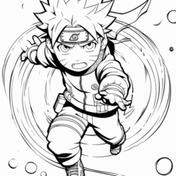 desenho de Naruto
