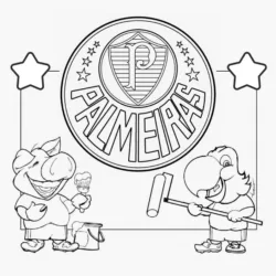 Palmeiras para imprimir e colorir