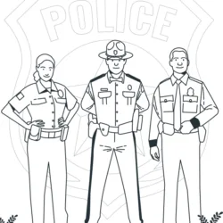 desenho de Polícia