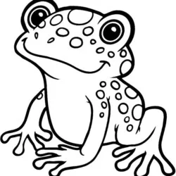 Sapo para imprimir e colorir