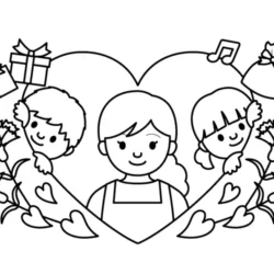 Dia das mães para imprimir e colorir