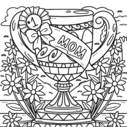 Dia das mães para imprimir e colorir