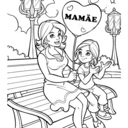 Dia das mães para imprimir e colorir