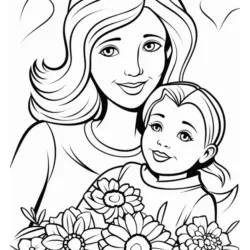 Dia das mães para imprimir e colorir
