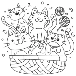 Gato para imprimir e colorir