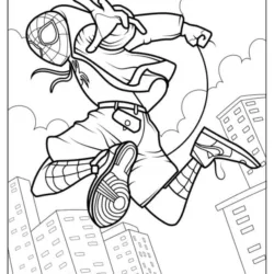 Homem aranha para imprimir e colorir