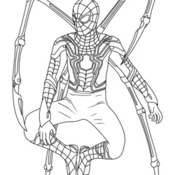 Homem aranha para imprimir e colorir
