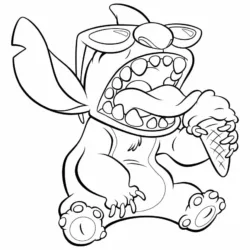 Lilo e stitch para imprimir e colorir