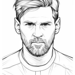 desenho de Messi