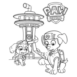 Patrulha canina para imprimir e colorir