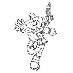 Sonic para imprimir e colorir