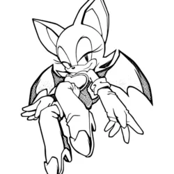 Sonic para imprimir e colorir