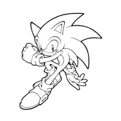 Sonic para imprimir e colorir