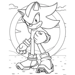 Sonic para imprimir e colorir