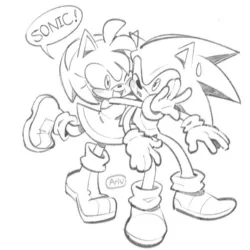 Sonic para imprimir e colorir