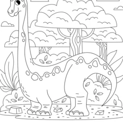 Dinossauro para imprimir e colorir