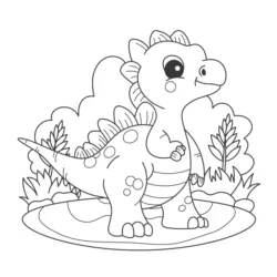 Dinossauro para imprimir e colorir