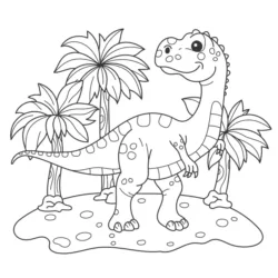 Dinossauro para imprimir e colorir
