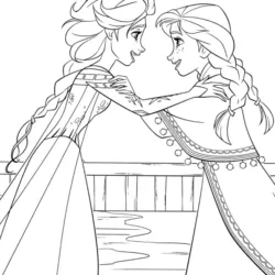 Frozen para imprimir e colorir