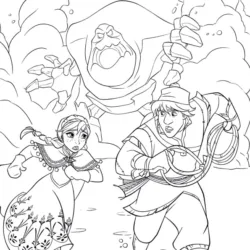 Frozen para imprimir e colorir