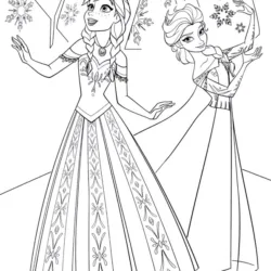 Frozen para imprimir e colorir