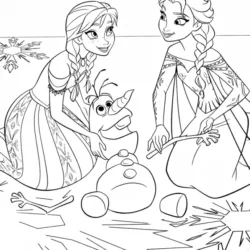 Frozen para imprimir e colorir