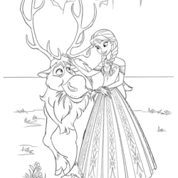 Frozen para imprimir e colorir