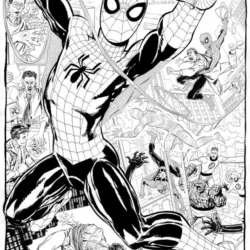 Homem aranha para imprimir e colorir