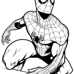 Homem-aranha para imprimir e colorir