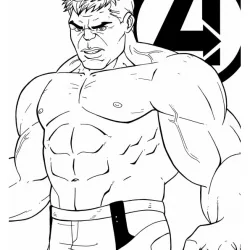 hulk para imprimir e colorir