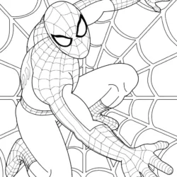 Homem aranha para imprimir e colorir