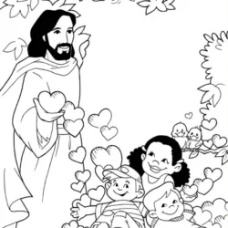 Jesus para imprimir e colorir