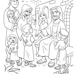Jesus para imprimir e colorir