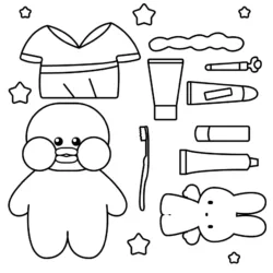 desenho de Paper duck