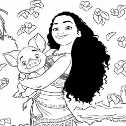 desenho de Moana