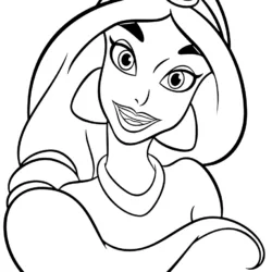 Jasmine para imprimir e colorir