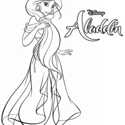 Jasmine para imprimir e colorir
