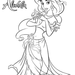 Jasmine para imprimir e colorir